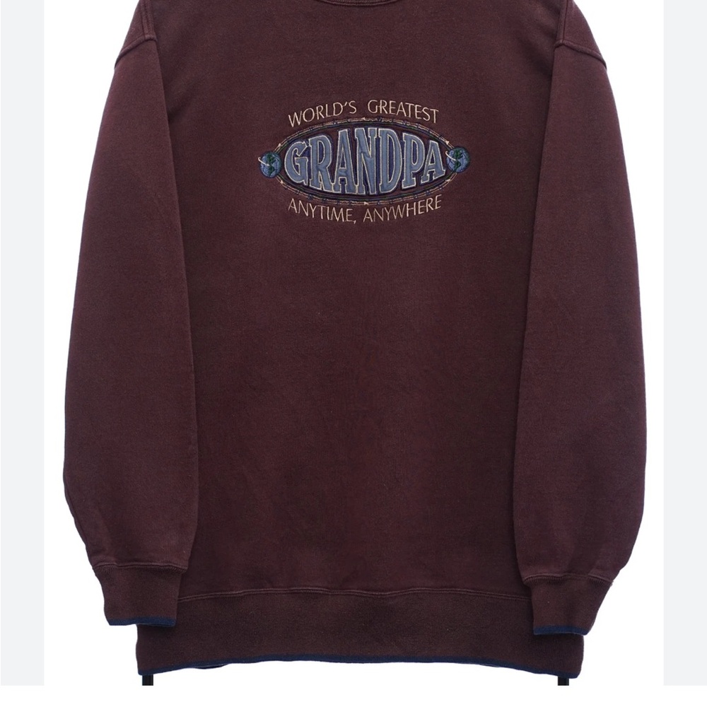 Grandpa Graphic Men's Sweater - Brown